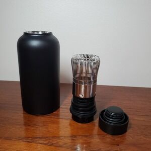 T2 Matcha Flask black, leak proof, insulated, 300ml, brewing tea‎ on the go